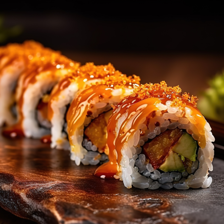 Sushi Crunchy Roll mit Avocado